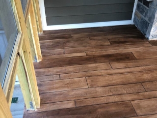 Rustic Concrete Wood | Lessburg Virginia | Tailored Concrete Coatings